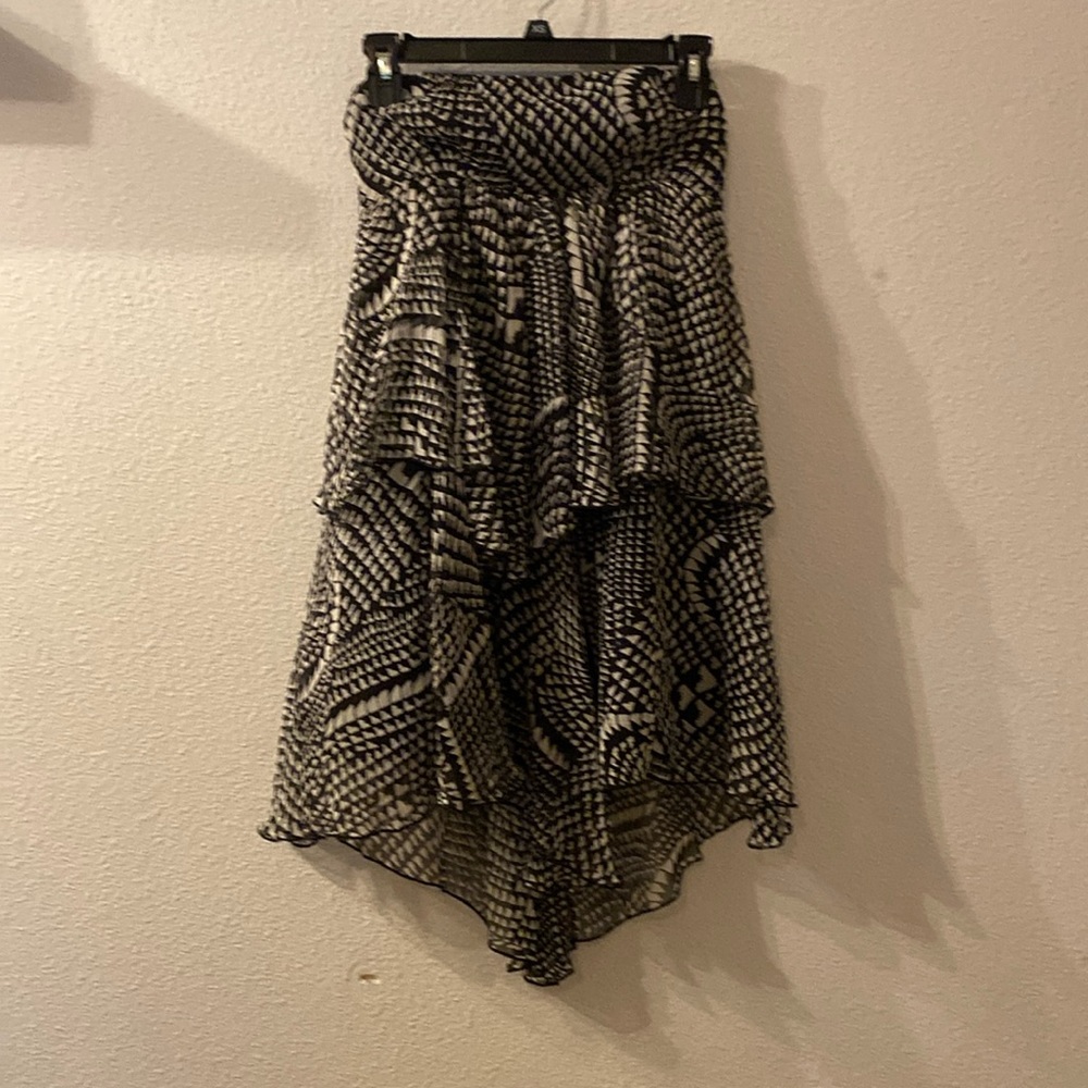 BCBG Maxazaria ruffle tube top dress size XS